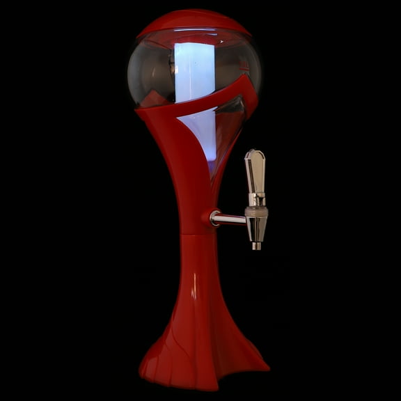 WHAMVOX Plastic Wine Dispenser for Drinks with Independent Design and Long Service Life Red