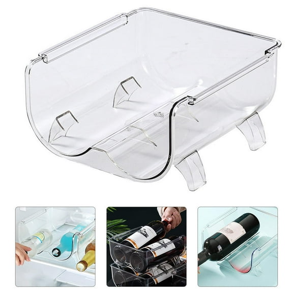 WHAMVOX Plastic Wine Showing Rack Wine Display Rack Kitchen Beverage Storage Rack
