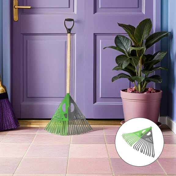 WHAMVOX Plastic Yard Rake Replacement Head with Multiple Tines for Seasonal Yard Maintenance