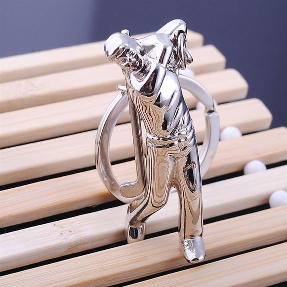 WHAMVOX Player Keyring Keychain Metal Cool Car Keyring Purse Bag Pendant Decoration Creative Gift Party Favor (Silver)