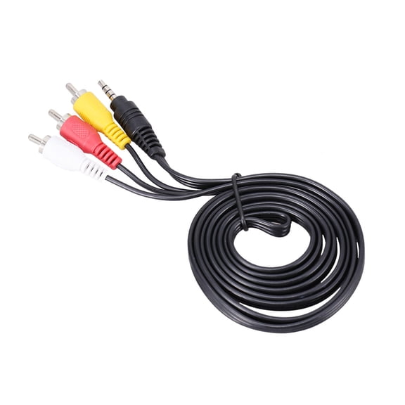 WHAMVOX AV Adapter Cable for Camcorders, 3 Plug to AV Audio Video Connector Compatible with Various Models