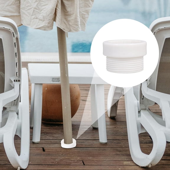 WHAMVOX Pool Umbrella Stabilizer Adapter Threaded Adapter Sleeves Pool Umbrella Sleeve Umbrella Pole Stabilizer for Outdoor Patio Deck Umbrellas Insert