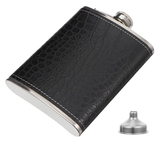 HOOWIFFY 1 Set Vintage Flask Stainless Steel Tightly Sealed Outdoor Activities Family