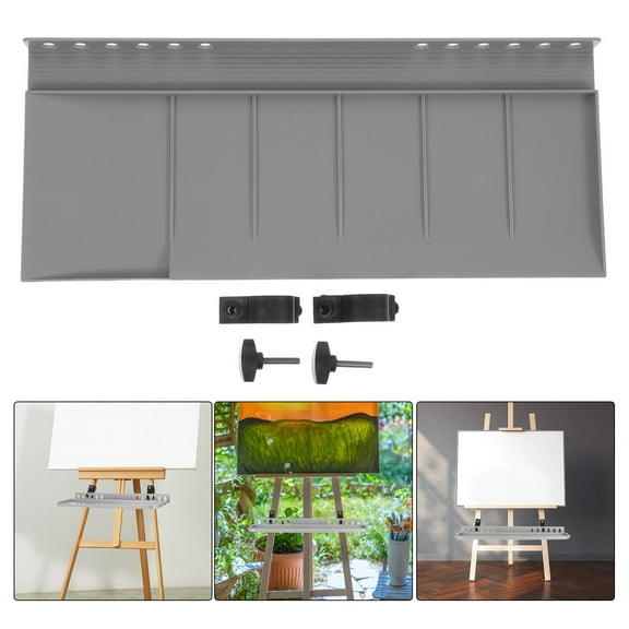 WHAMVOX Portable Easel Replacement Tray For Painting Tools Lightweight Artists Storage Platform For Outdoor Sketching Removable Painting Easel Stand