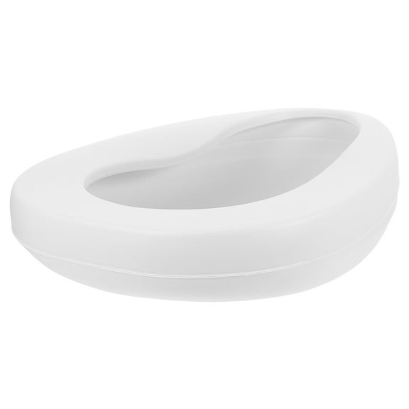 WHAMVOX Portable Bedpan for Elderly with Leakproof Design Comfortable and Durable Plastic .5 Inches