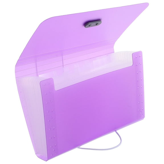 WHAMVOX Portable File Organizer Accordion File Folder Paper Document File Holder for Office