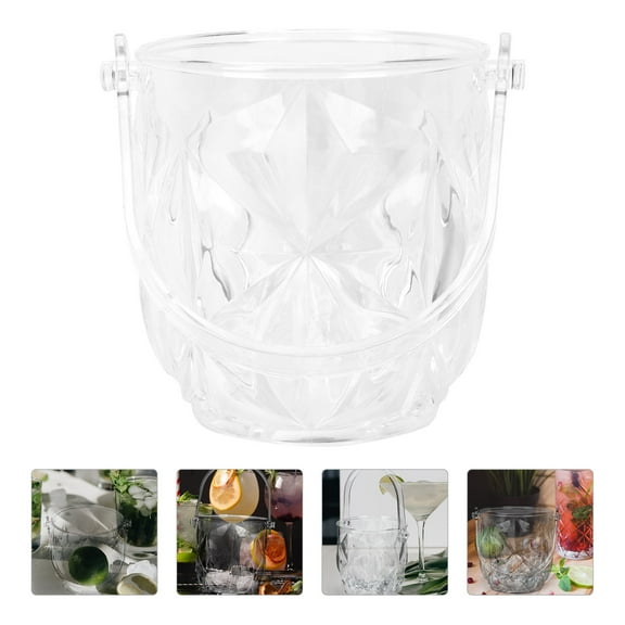 ROMANSENTIAL Beer Bucket Ice Cube Bin For Families 1Set 13.7x5.1in