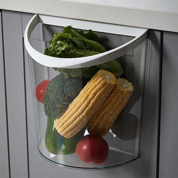WHAMVOX Portable Hanging Garbage Bin Kitchen Trash Storage Bin Kitchen Garbage Organizer