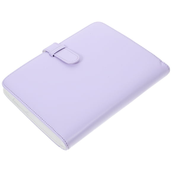 WHAMVOX Portable Photo Album for Collection Albums Mini Travel Purple