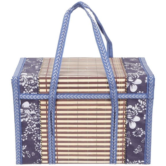 YSNOOWE Portable Bamboo Picnic Basket Multi-Color for Elegant Storage