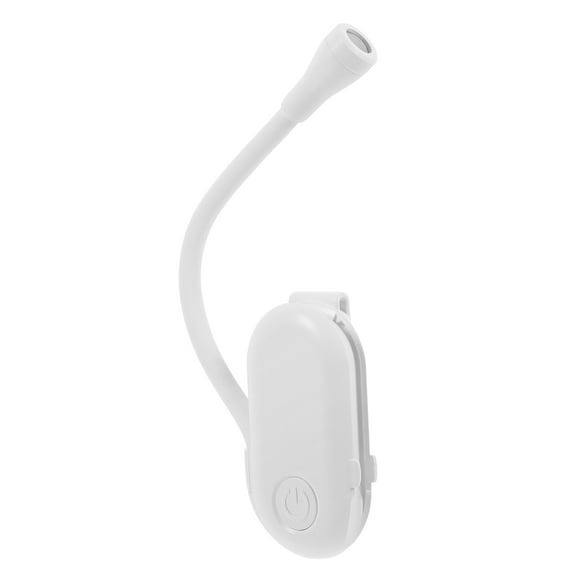 WHAMVOX Portable Rechargeable Clip On Reading Light for Outdoor ABS Mini Book Lamp with Adjustable Angle