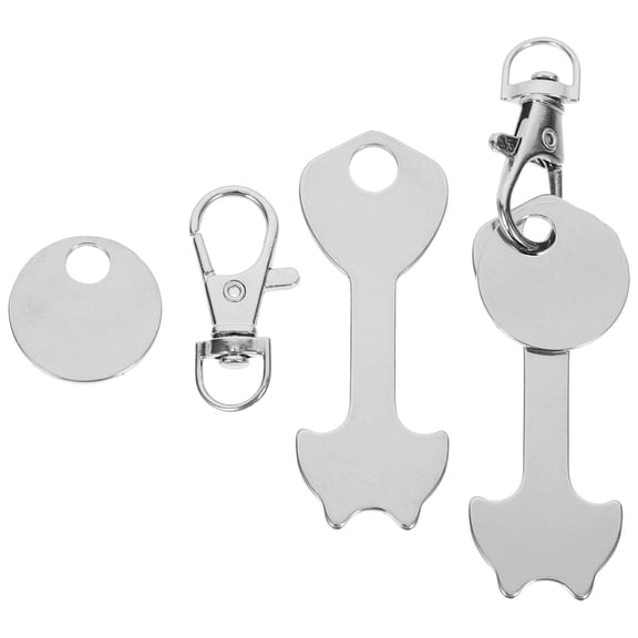 WHAMVOX Practical Design Trolley Token 2 Sets 3.3x0.9x0.4in