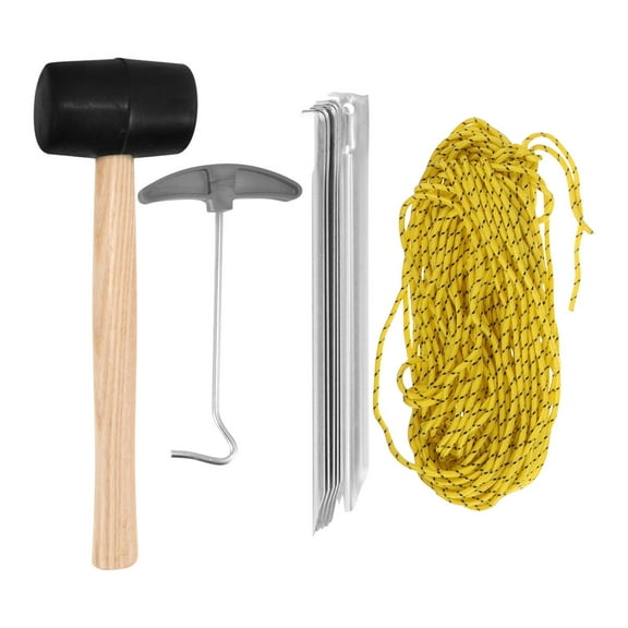 WHAMVOX Portable Tent Setup Tools Kit with Durable Alloy and Nylon Materials for Easy Camping Use 1 Set