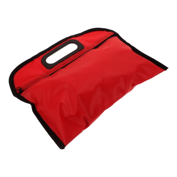 FESTFENDS Zippered Tool Pouch Bag Red 1Pack 11.4X9.1X0.2In