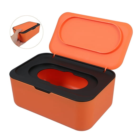 WHAMVOX Portable Wipes Dispenser Reusable Plastic Wipe Container With Lid Wet Tissue Holder for Outdoors