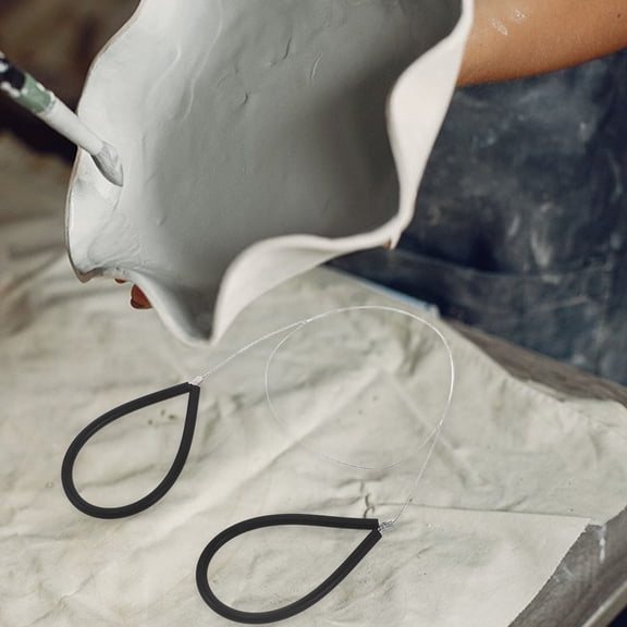 WHAMVOX Pottery Tools For Clay Artists Steel Wire Cutters With Comfortable Handle For Sculpting And Pottery Wheel Use Durable Steel Wire