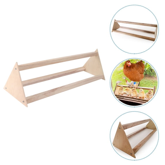HOOWIFFY Wooden Bird Standing Rack Khaki Practical Stand for Parrots ...