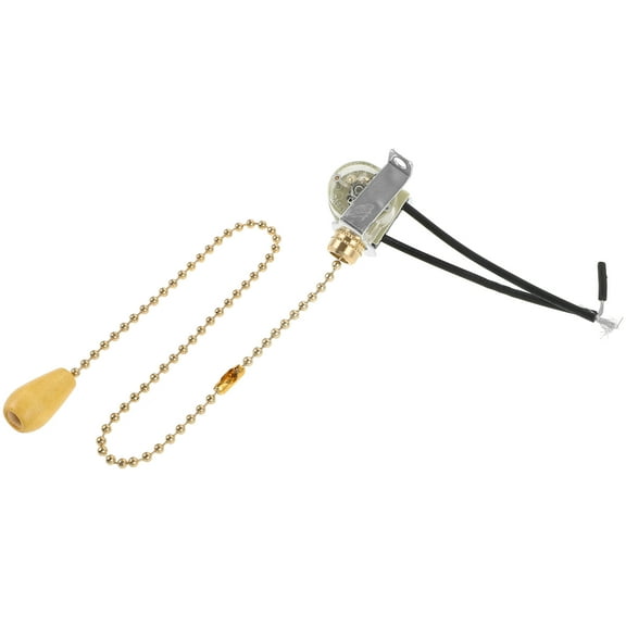 WHAMVOX Practical Pull Lamp Switch Chain Light Fixture Single Golden