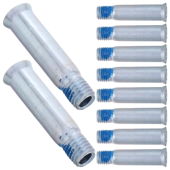 SKISUNO 10Pcs Precision Plated Silver Skating Spikes Stable Traction for Roller Skates and Running Shoes