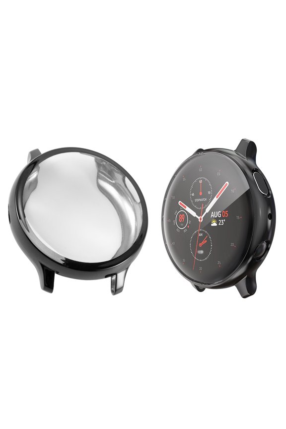 Elegant Black Smart Watch Protective Cover for Side and Corner Scratch Protection