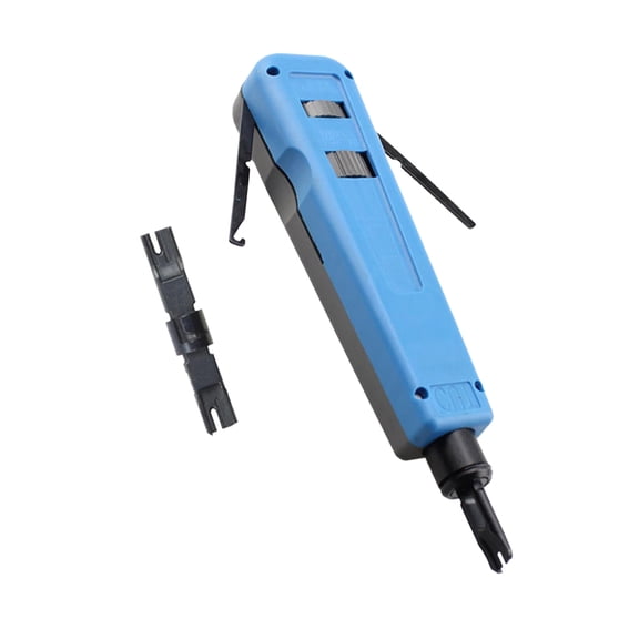 WHAMVOX Punch Down Tool with Storage Compartment and Adjustable Impact Force for Punching Cable 66 and 110/88 Blades
