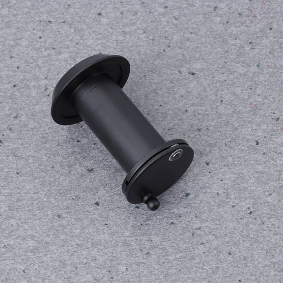 WHAMVOX Pure Copper Anti Theft Cat Eye Door Mirror 200 Degree High Definition Wide Angle Optical Lens With Detachable Cover (Black)