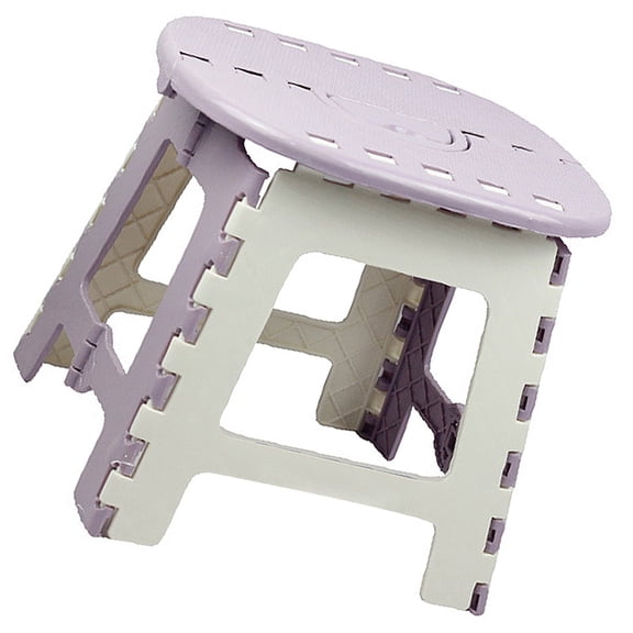 WHAMVOX Purple Portable Collapsible Chair with Folding Function for Home Use Sturdy Lightweight Plastic Design