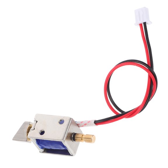 WHAMVOX Push Pull Solenoid Electromagnet Mini Solenoid Linear Actuators Magnet Valve Stroke Open Frame Solenoid Electromagnet Linear Motion DC12V 0.43A