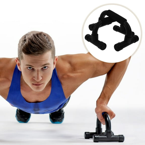 WHAMVOX Pushup Stands Skid-resistant Fitness Equipment Bars Strength Training Man Black