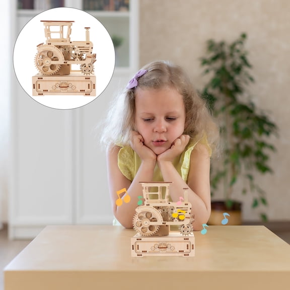 ROMANSENTIAL Wood Puzzles Model Plastic 1 Set 6.21X5.31X4.13in