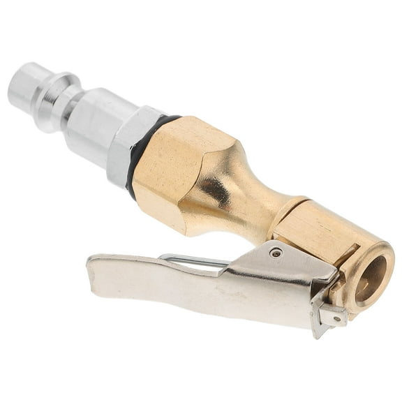 WHAMVOX Quick Connect Air Chuck Tire Inflation Fitting Adapter Heavy Duty Nozzle With Locking Clip Tire Pump Hose Replacement Brass Air Inflator Nozzle Air Hose Quick Connect