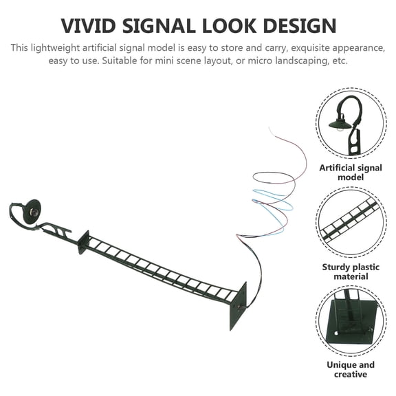 WHAMVOX Railroad Light Model Railroad Train Signals Model Traffic Light Model Sand Table Material