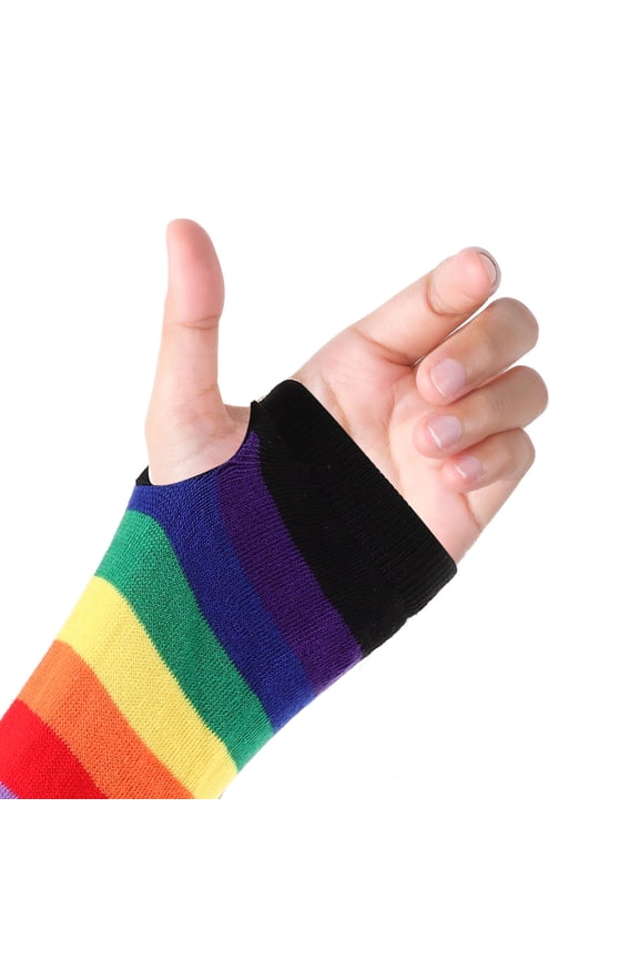 Rainbow Knitted Gloves Women's Miss 33.00X9.00X0.80CM