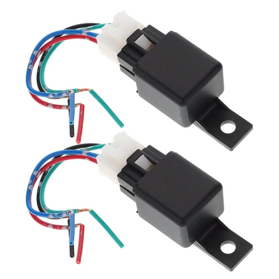 WHAMVOX Raindrops 2pcs Car Air Conditioning Relay 24v 40a 4 Pin Heavy Duty Automotive Relay for Vehicle Supplies