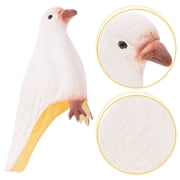 WHAMVOX Realistic Feathered Bird Simulation Artificial Pigeon Model White