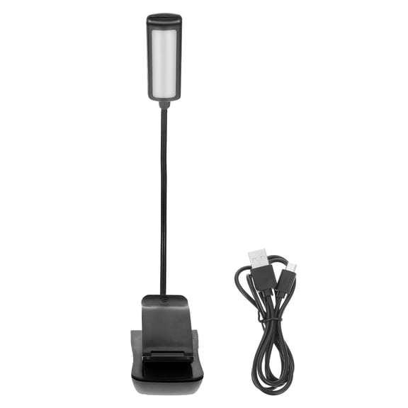 WHAMVOX Rechargeable Music Stand Light Bedside Reading Lamp Desk Portable Black