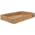 thumbnail image 1 of WHAMVOX  Rectangle Rattan Serving Tray Woven Wicker Trays Decorative, 1 of 8