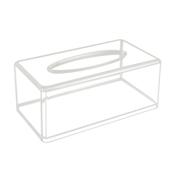 WHAMVOX Tissue Box Clear Acrylic 1Pack 8.7x4.7x3.5in