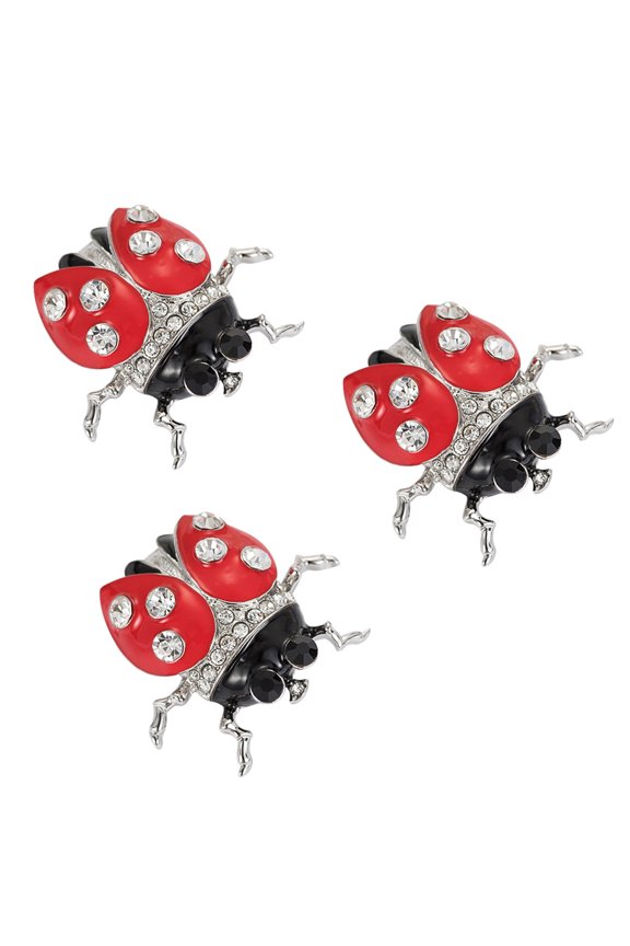 Red Alloy Women Brooch Pin with Elegant Animal Pattern for Every Occasion 1.5 inches