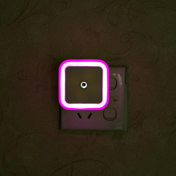 WHAMVOX Red LED Wall Night Light Plugin for Decoration and Lighting Energy Saving Small Size 3.1 x 3.1 x 1.3 Inches