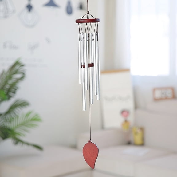 WHAMVOX Red Metal Wind Chimes with HighQuality Material for Decor Craft Gifts Making Pleasant Sound