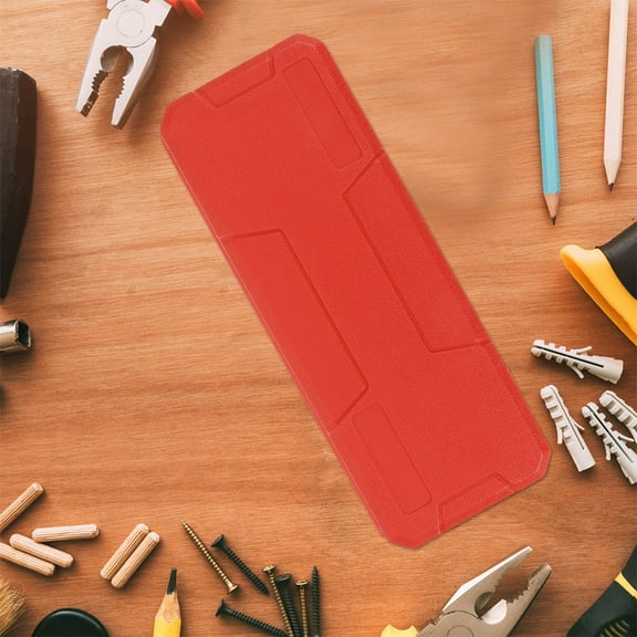 WHAMVOX Red Plastic Caliper Storage Case Blow Molded Box for Digital Measuring Tools Protective Holder for Caliper Organization