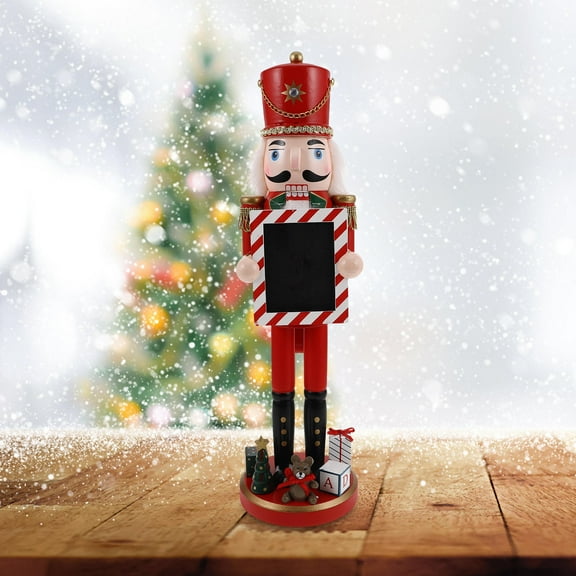 WHAMVOX Red Wooden Nutcracker Soldier Craft for Kids Traditional Holiday Decor with Unique Design and Quality