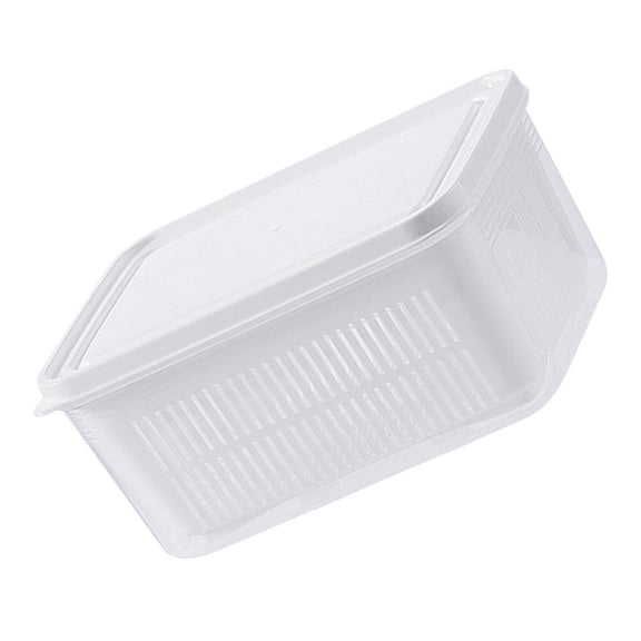 WHAMVOX Refrigerator Crisper Box for Home PP PE Material Keeps Food Fresher 9.84x6.3x4.72 Inches