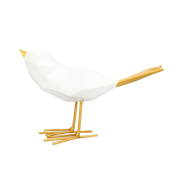 WHAMVOX Resin Bird Figurines for Home Decor Multi Color Desk Table Sculpture 6 Pieces