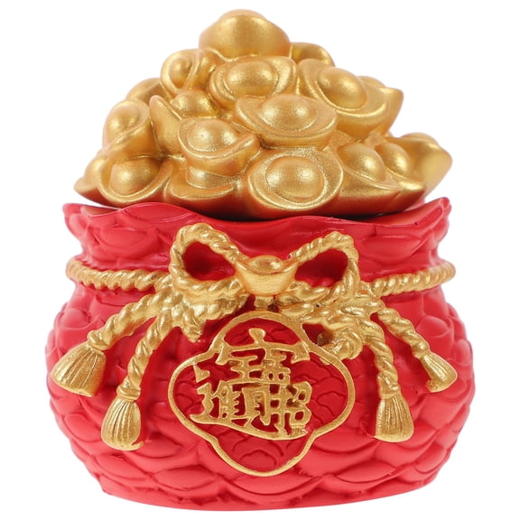 WHAMVOX Resin Money Bag Figurine for Decor Multi Color Car Office Gift 3 5 Inches