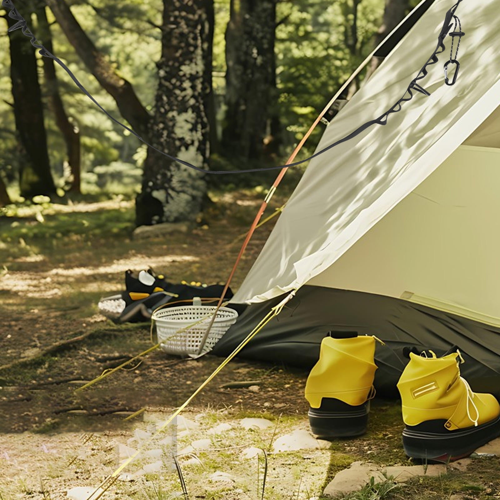 WHAMVOX Retractable Clothesline for Camping Portable Clothes Drying ...