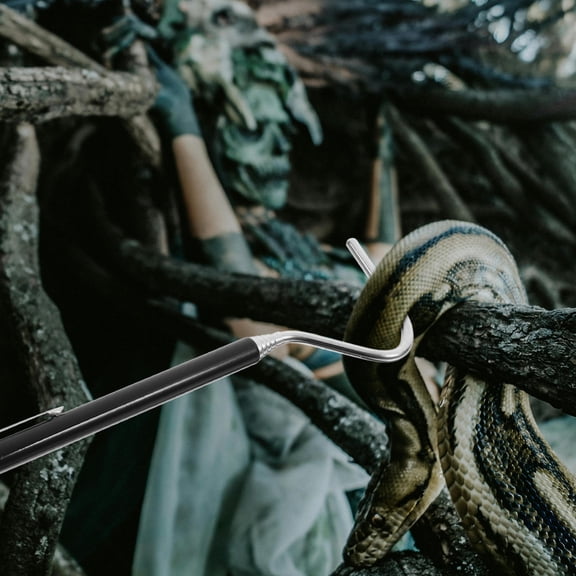 WHAMVOX Retractable Reptile Hook Retractable Snake Catching Hook Reptile Holding Hook