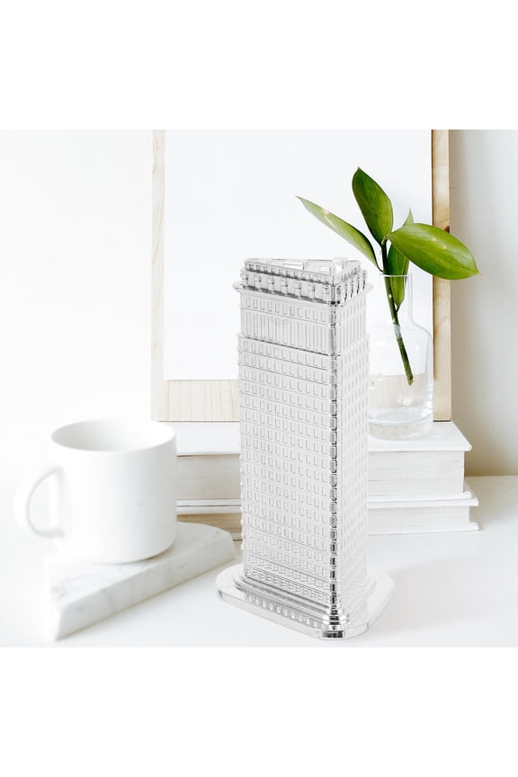Retro Metal Figurine for Home and Office Decoration Unique New York Souvenir Building Photo Props Building Model
