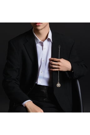 Alloy Pocket Watch Chain Black Retro Style Multiscene Fashion Accessory